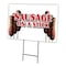 Signmission Sausage On A Stick Yard Sign & Stake outdoor plastic coroplast window, C-2436 Sausage On A Stick C-2436 Sausage On A Stick - alternate 1